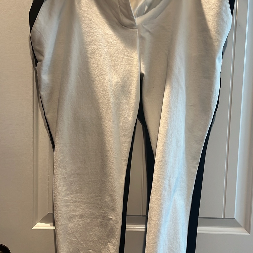 White and Black Pants